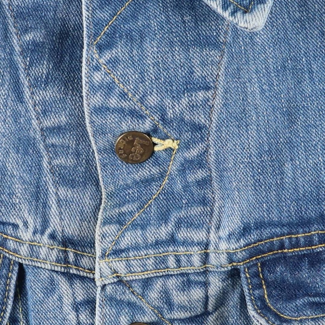 Vintage 1970'S Lee denim jacket, made in the USA, size L, men's unclear blue type Vintage Second Hand