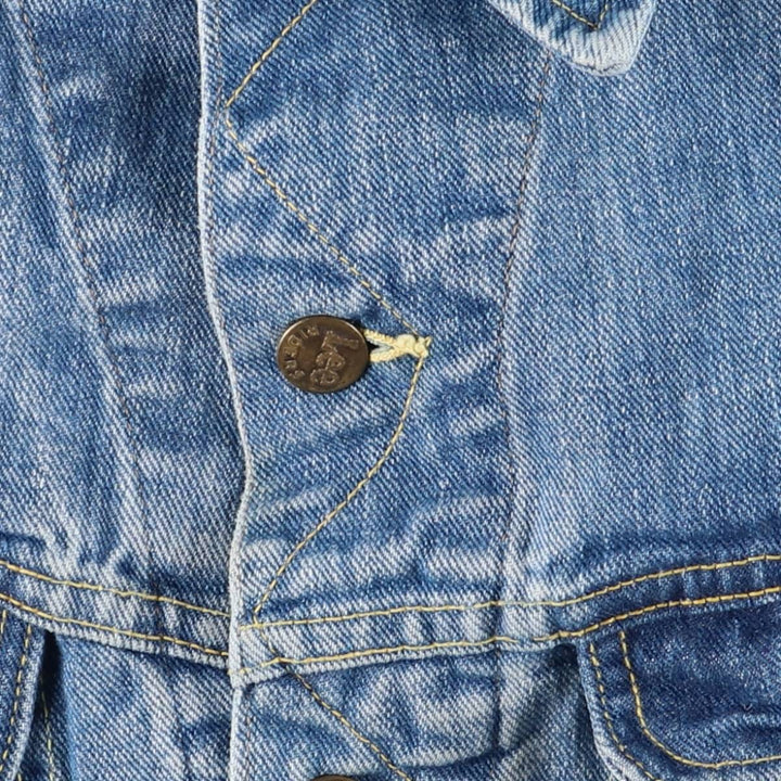 Vintage 1970'S Lee denim jacket, made in the USA, size L, men's unclear blue type Vintage Second Hand