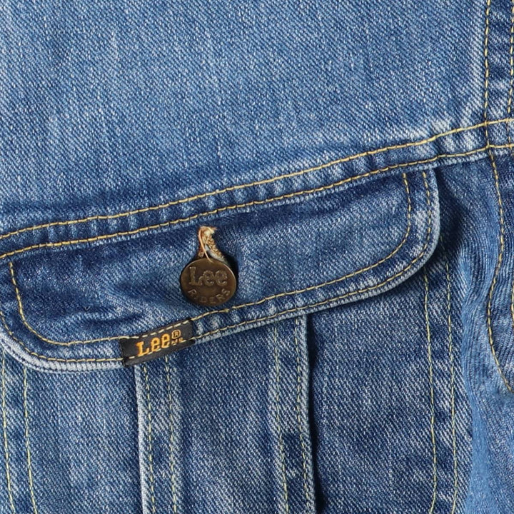 Vintage 1970'S Lee denim jacket, made in the USA, size L, men's unclear blue type Vintage Second Hand