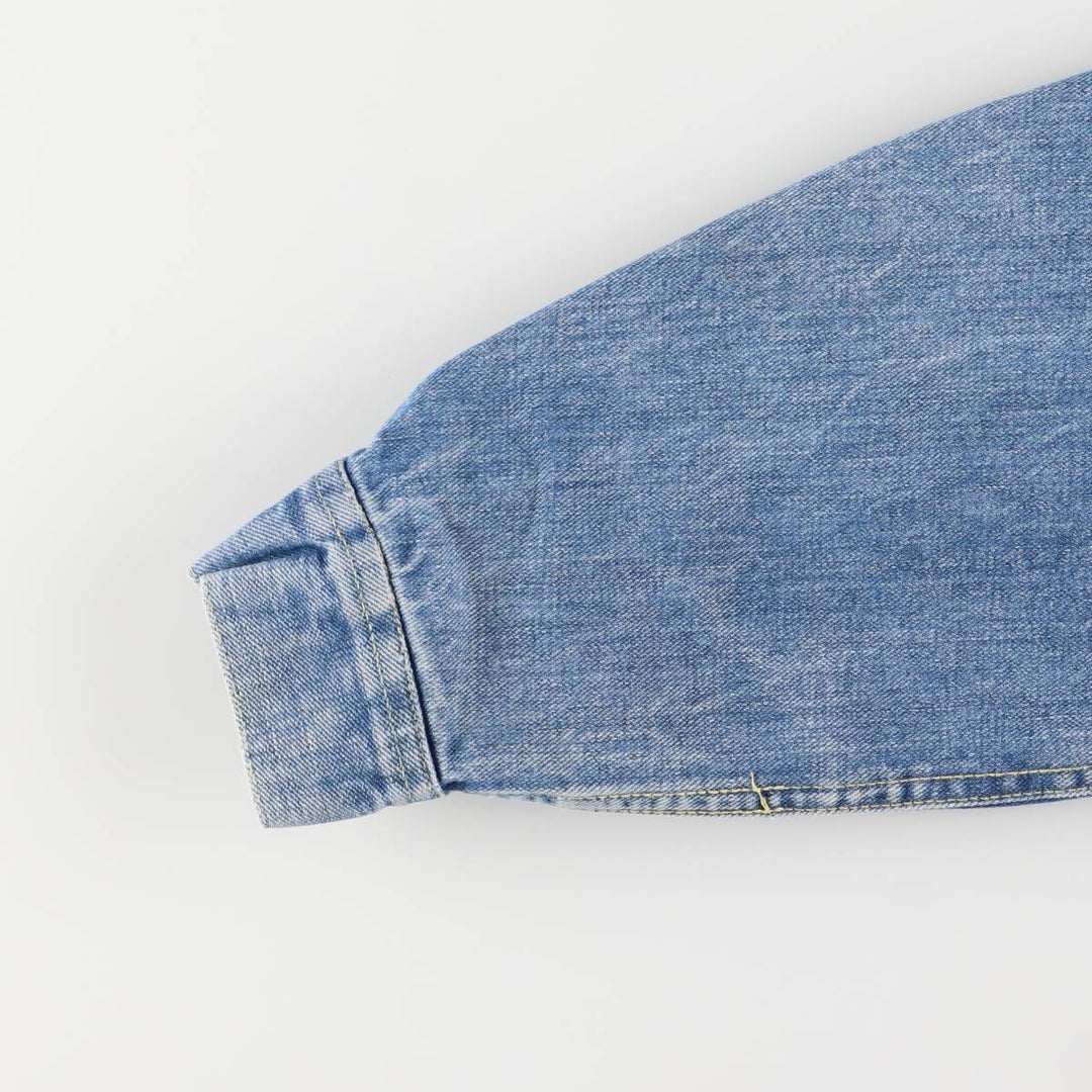 Vintage 1970'S Lee denim jacket, made in the USA, size L, men's unclear blue type Vintage Second Hand