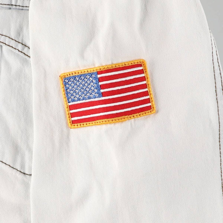 Harley-Davidson Stars and Stripes Denim Jacket, Made in USA, Men's Size L cotton blue type Vintage Second Hand
