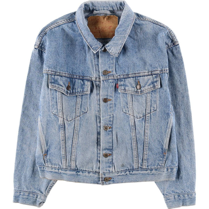 90'S Levi's 75598-4891 denim jacket, made in the USA, men's size M, vintage cotton blue type Vintage Second Hand