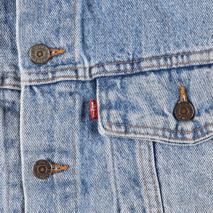 90'S Levi's 75598-4891 denim jacket, made in the USA, men's size M, vintage cotton blue type Vintage Second Hand