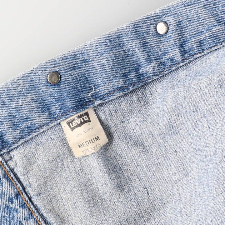 90'S Levi's 75598-4891 denim jacket, made in the USA, men's size M, vintage cotton blue type Vintage Second Hand