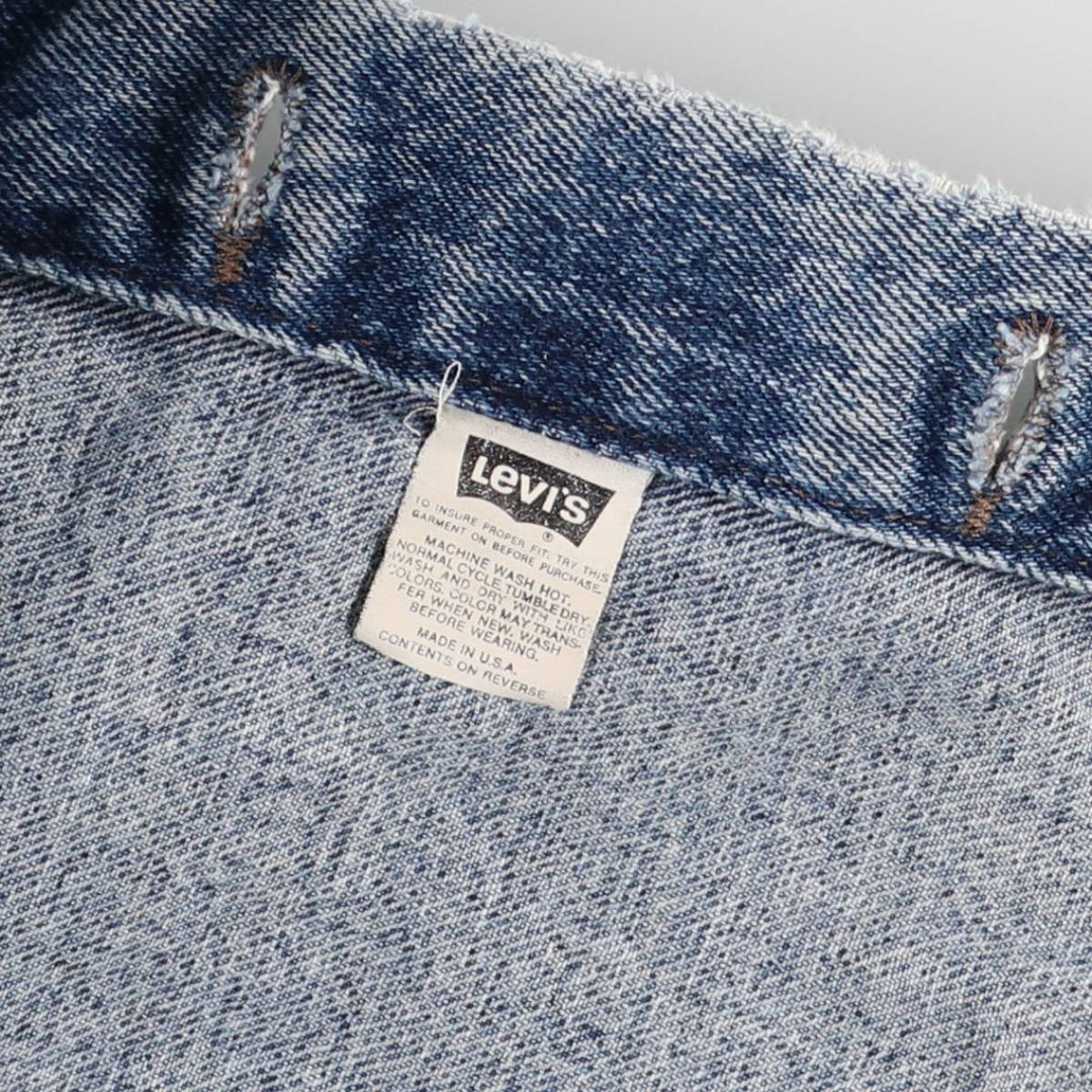 90'S Levi's 70598-4897 denim jacket, made in the USA, men's size M, vintage cotton blue type Vintage Second Hand