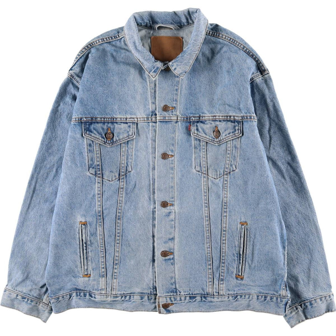 90'S Levi's denim jacket, denim jacket, made in the USA, men's XL size, vintage cotton blue type Vintage Second Hand