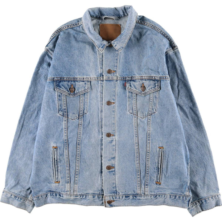 90'S Levi's denim jacket, denim jacket, made in the USA, men's XL size, vintage cotton blue type Vintage Second Hand