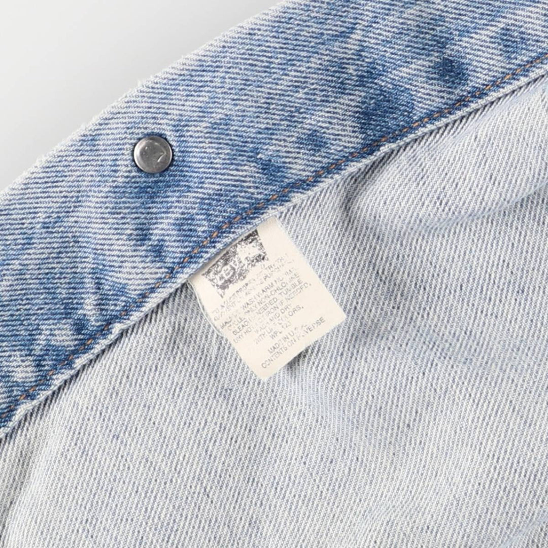 90'S Levi's denim jacket, denim jacket, made in the USA, men's XL size, vintage cotton blue type Vintage Second Hand
