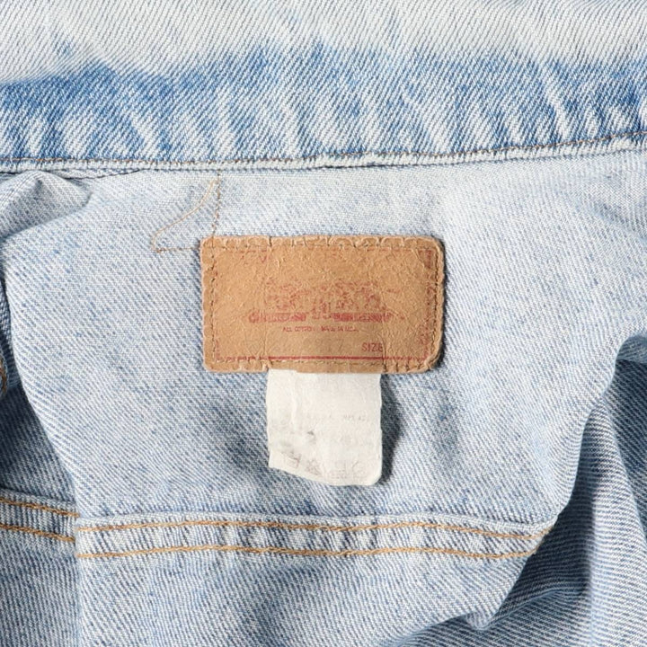 90'S Levi's denim jacket, denim jacket, made in the USA, men's size S, vintage cotton blue type Vintage Second Hand