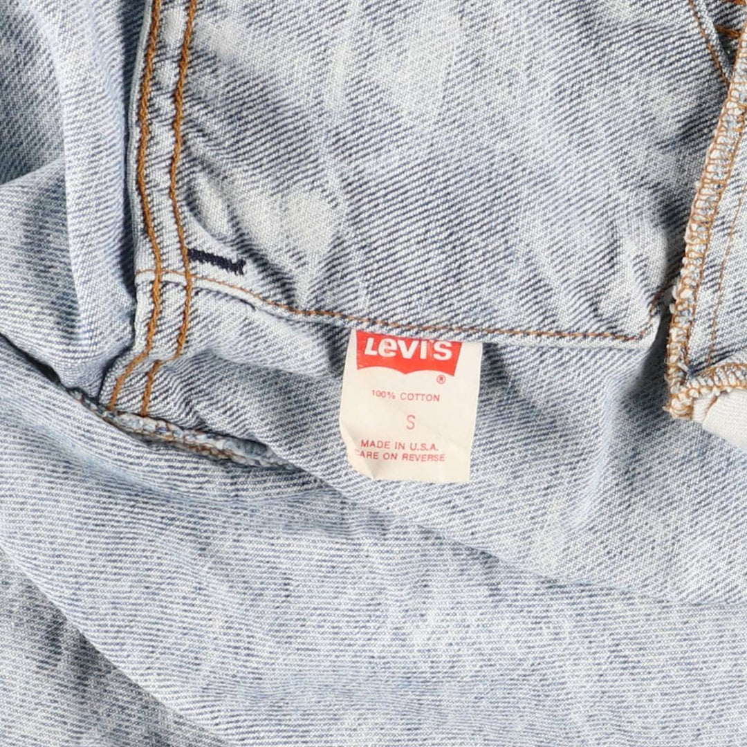90'S Levi's 70507-0219 Chemical Wash Denim Jacket, G-Jean, Made in USA, Men's S, Vintage cotton blue type Vintage Second Hand