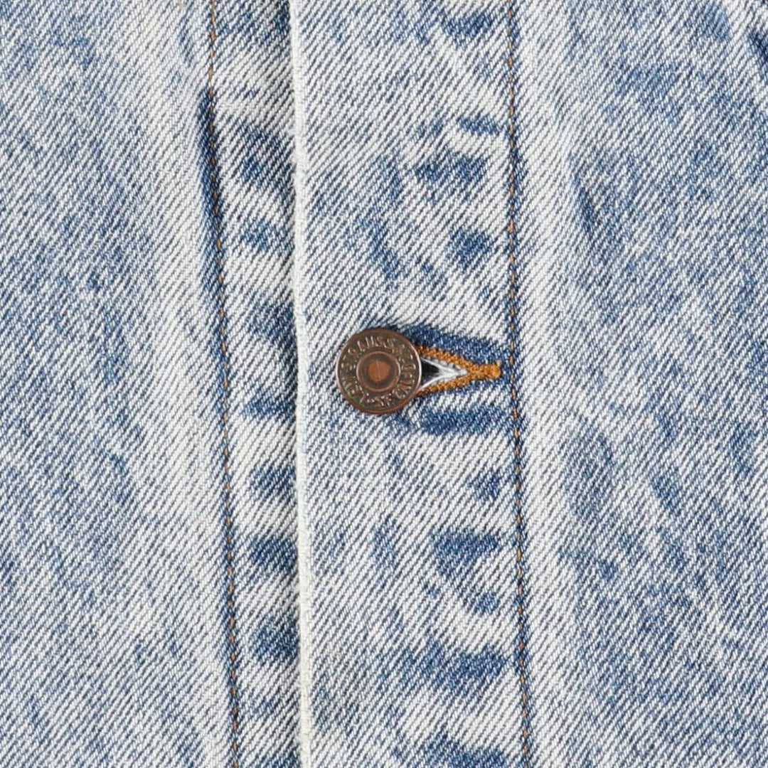 90'S Levi's 70507-0219 Chemical Wash Denim Jacket, G-Jean, Made in USA, Men's S, Vintage cotton blue type Vintage Second Hand