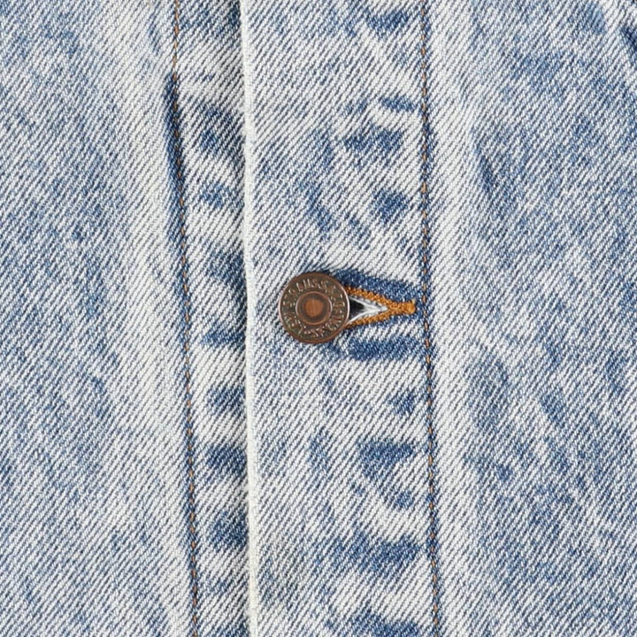 90'S Levi's 70507-0219 Chemical Wash Denim Jacket, G-Jean, Made in USA, Men's S, Vintage cotton blue type Vintage Second Hand