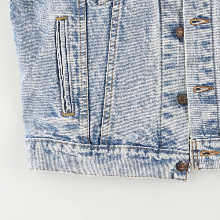 90'S Levi's 70507-0219 Chemical Wash Denim Jacket, G-Jean, Made in USA, Men's S, Vintage cotton blue type Vintage Second Hand