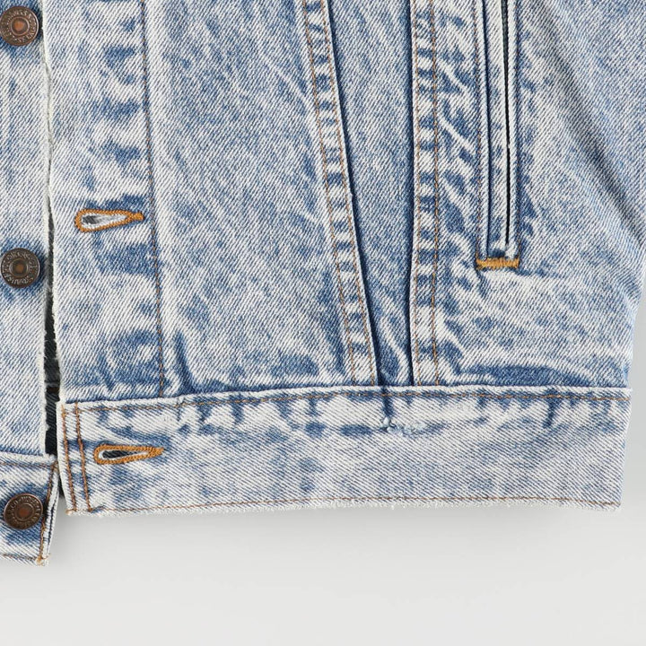 90'S Levi's 70507-0219 Chemical Wash Denim Jacket, G-Jean, Made in USA, Men's S, Vintage cotton blue type Vintage Second Hand