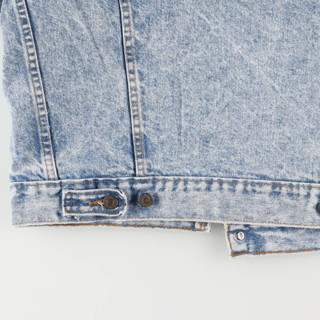 90'S Levi's 70507-0219 Chemical Wash Denim Jacket, G-Jean, Made in USA, Men's S, Vintage cotton blue type Vintage Second Hand