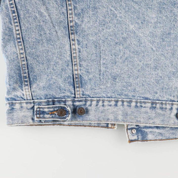 90'S Levi's 70507-0219 Chemical Wash Denim Jacket, G-Jean, Made in USA, Men's S, Vintage cotton blue type Vintage Second Hand