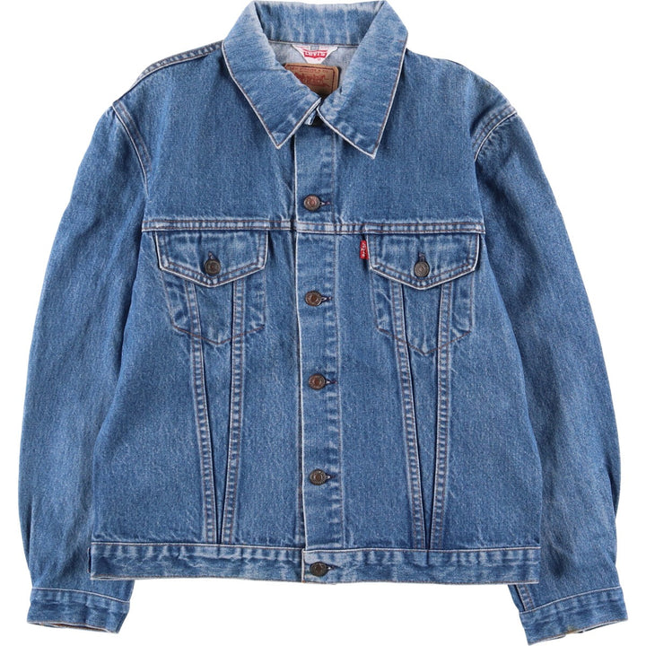 Vintage 1980'S Levi's 70500-0217 Euro Model Denim Jacket, Made in France, Men's Size Medium unclear blue type Vintage Second Hand