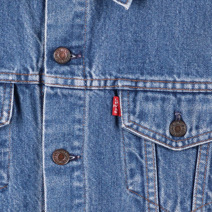 Vintage 1980'S Levi's 70500-0217 Euro Model Denim Jacket, Made in France, Men's Size Medium unclear blue type Vintage Second Hand