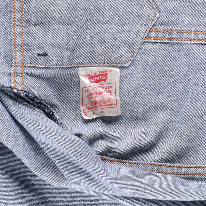 Vintage 1980'S Levi's 70500-0217 Euro Model Denim Jacket, Made in France, Men's Size Medium unclear blue type Vintage Second Hand