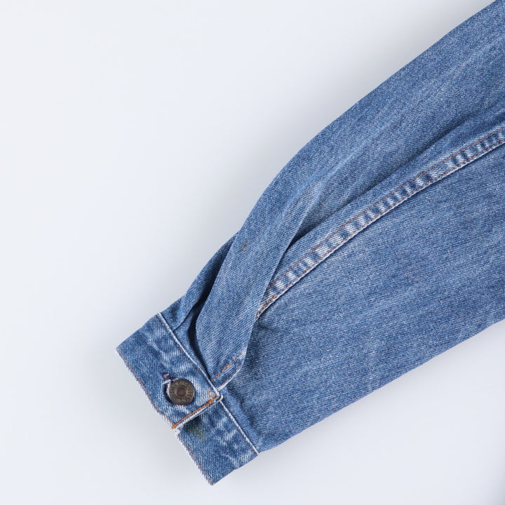 Vintage 1980'S Levi's 70500-0217 Euro Model Denim Jacket, Made in France, Men's Size Medium unclear blue type Vintage Second Hand
