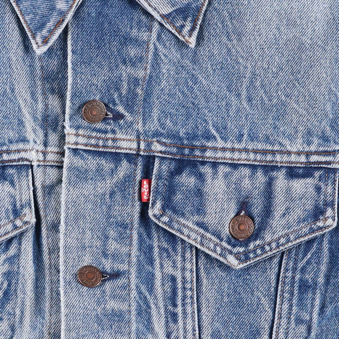 80s~90'S Levi's 70506-0216 denim jacket, denim jacket, made in USA, men's size M, vintage cotton blue type Vintage Second Hand