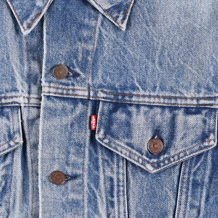 80s~90'S Levi's 70506-0216 denim jacket, denim jacket, made in USA, men's size M, vintage cotton blue type Vintage Second Hand