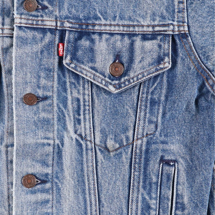 80s~90'S Levi's 70506-0216 denim jacket, denim jacket, made in USA, men's size M, vintage cotton blue type Vintage Second Hand
