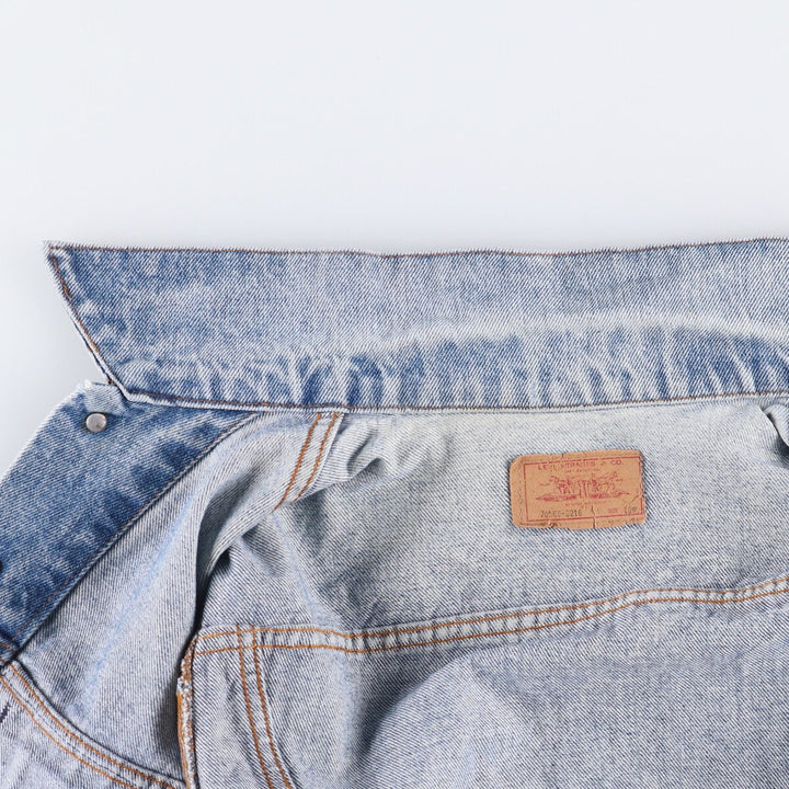 80s~90'S Levi's 70506-0216 denim jacket, denim jacket, made in USA, men's size M, vintage cotton blue type Vintage Second Hand