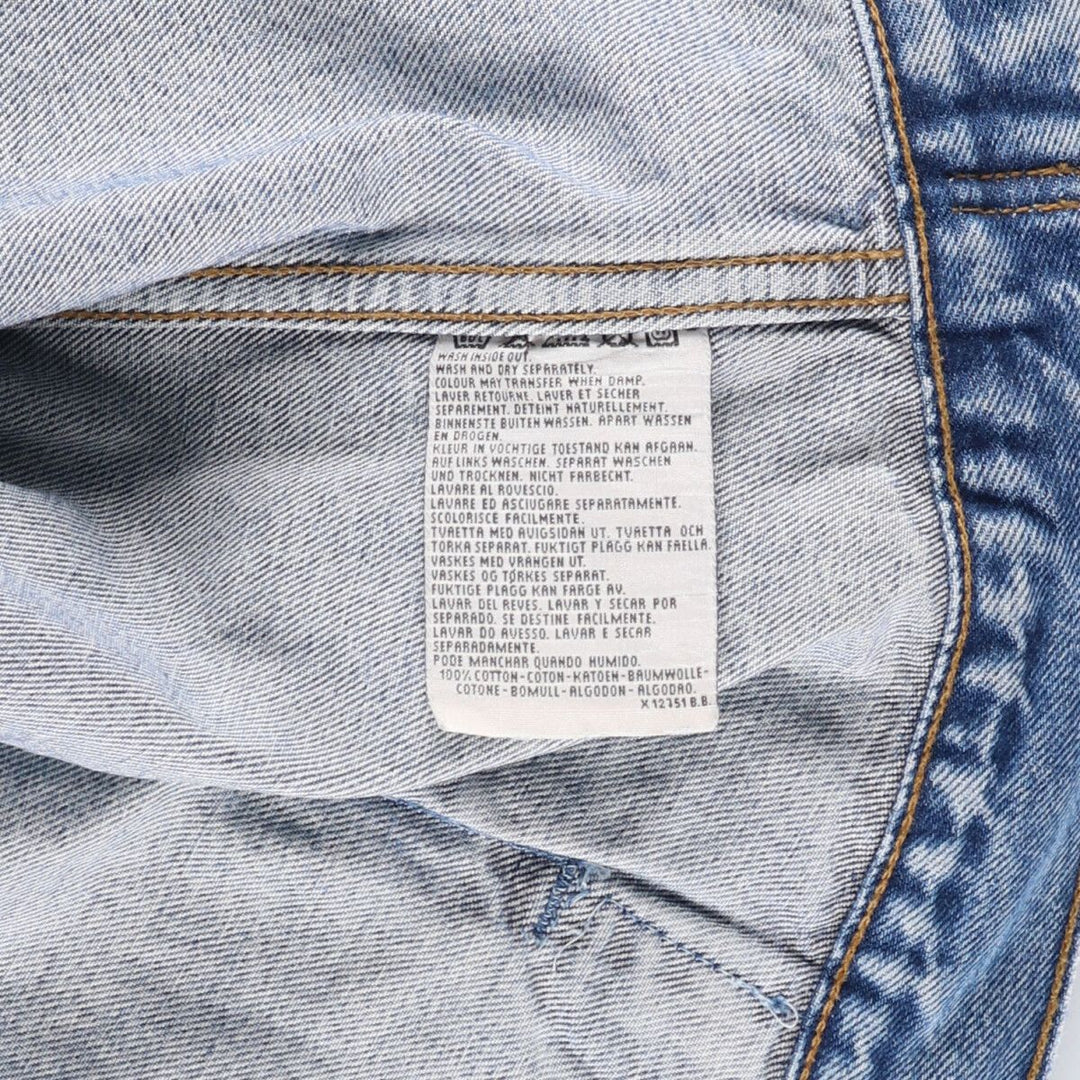 90'S Levi's 70503-0216 Denim Jacket, Men's Size XL, Vintage cotton blue type Vintage Second Hand