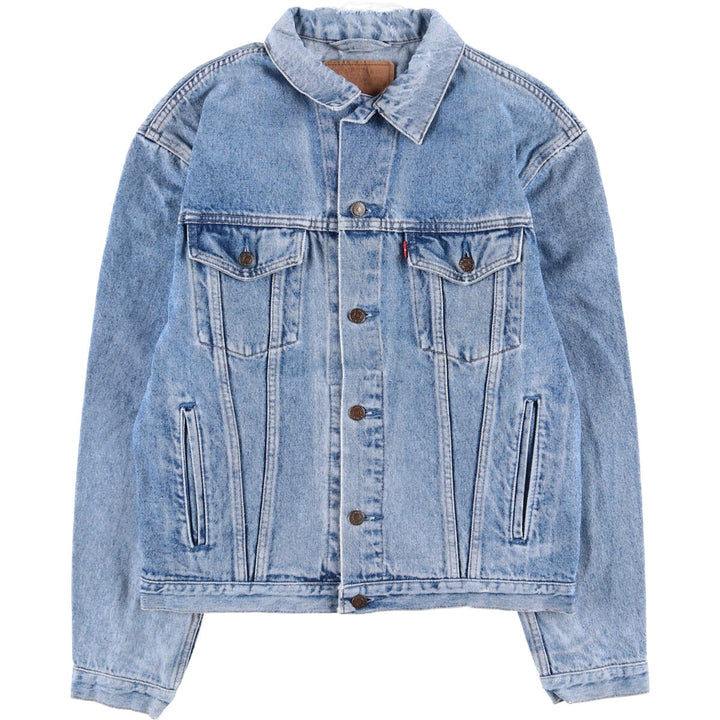 Levi's 70503-0214 Euro Model Denim Jacket, Made in England, Men's Size Small, Vintage cotton blue type Vintage Second Hand
