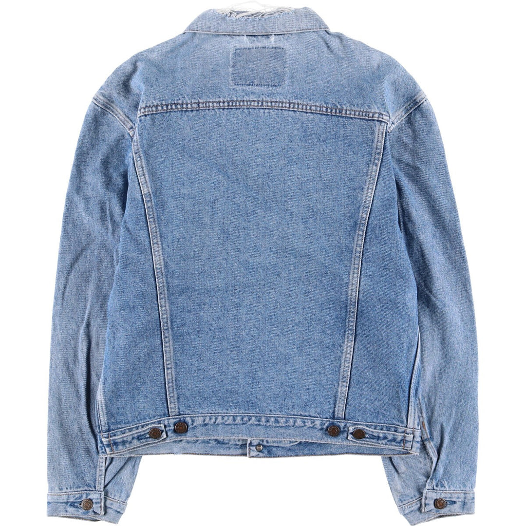 Levi's 70503-0214 Euro Model Denim Jacket, Made in England, Men's Size Small, Vintage cotton blue type Vintage Second Hand