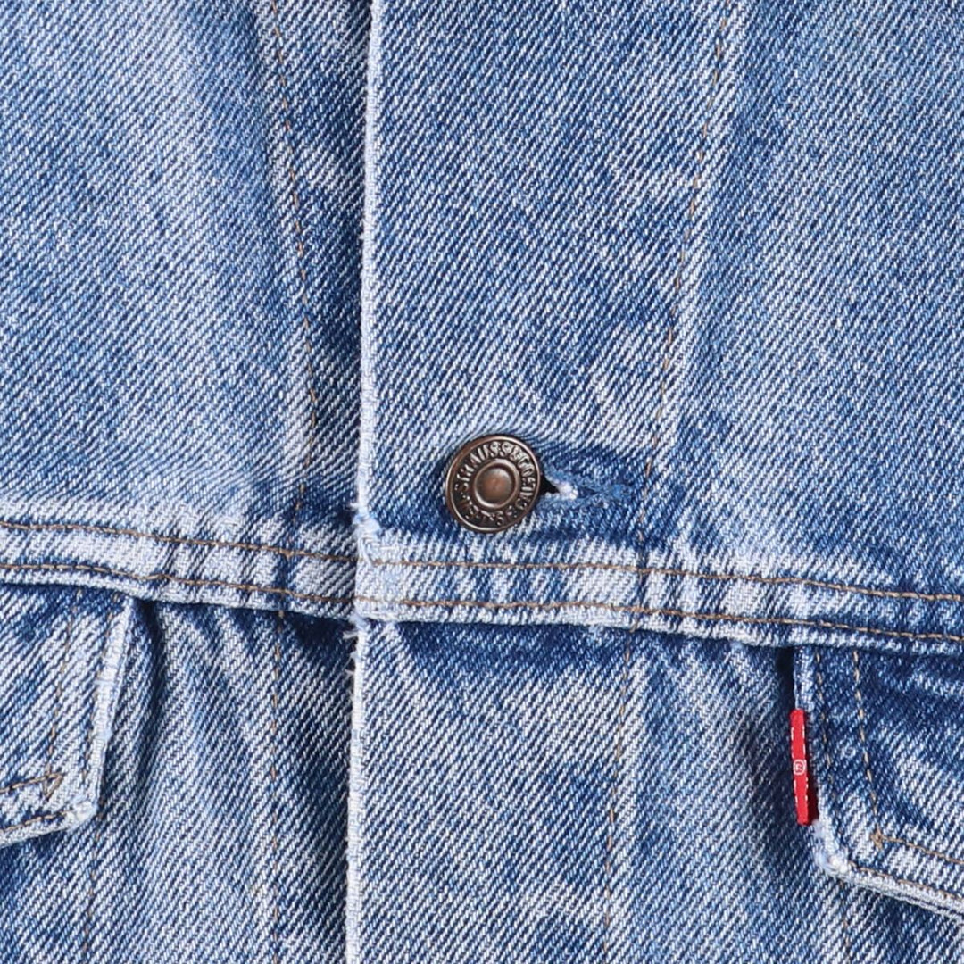 Levi's 70503-0214 Euro Model Denim Jacket, Made in England, Men's Size Small, Vintage cotton blue type Vintage Second Hand