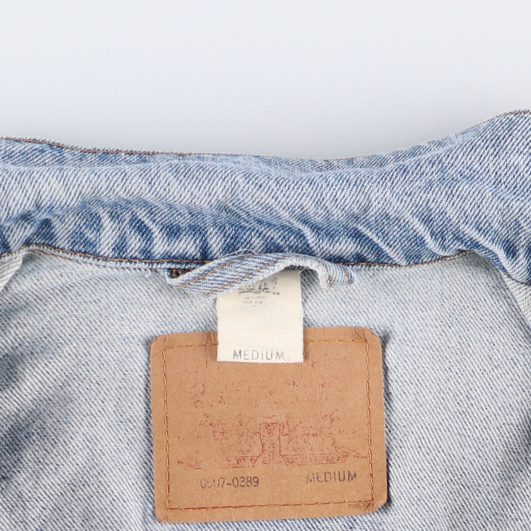 2000'S Levi's 70507-0389 denim jacket, men's size M cotton blue type Vintage Second Hand