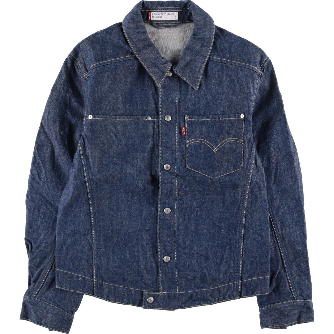 2000'S Levi's Engineered Euro Model Denim Jacket 70100-0835, Men's Size Medium cotton blue type Vintage Second Hand