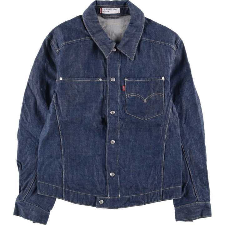 2000'S Levi's Engineered Euro Model Denim Jacket 70100-0835, Men's Size Medium cotton blue type Vintage Second Hand