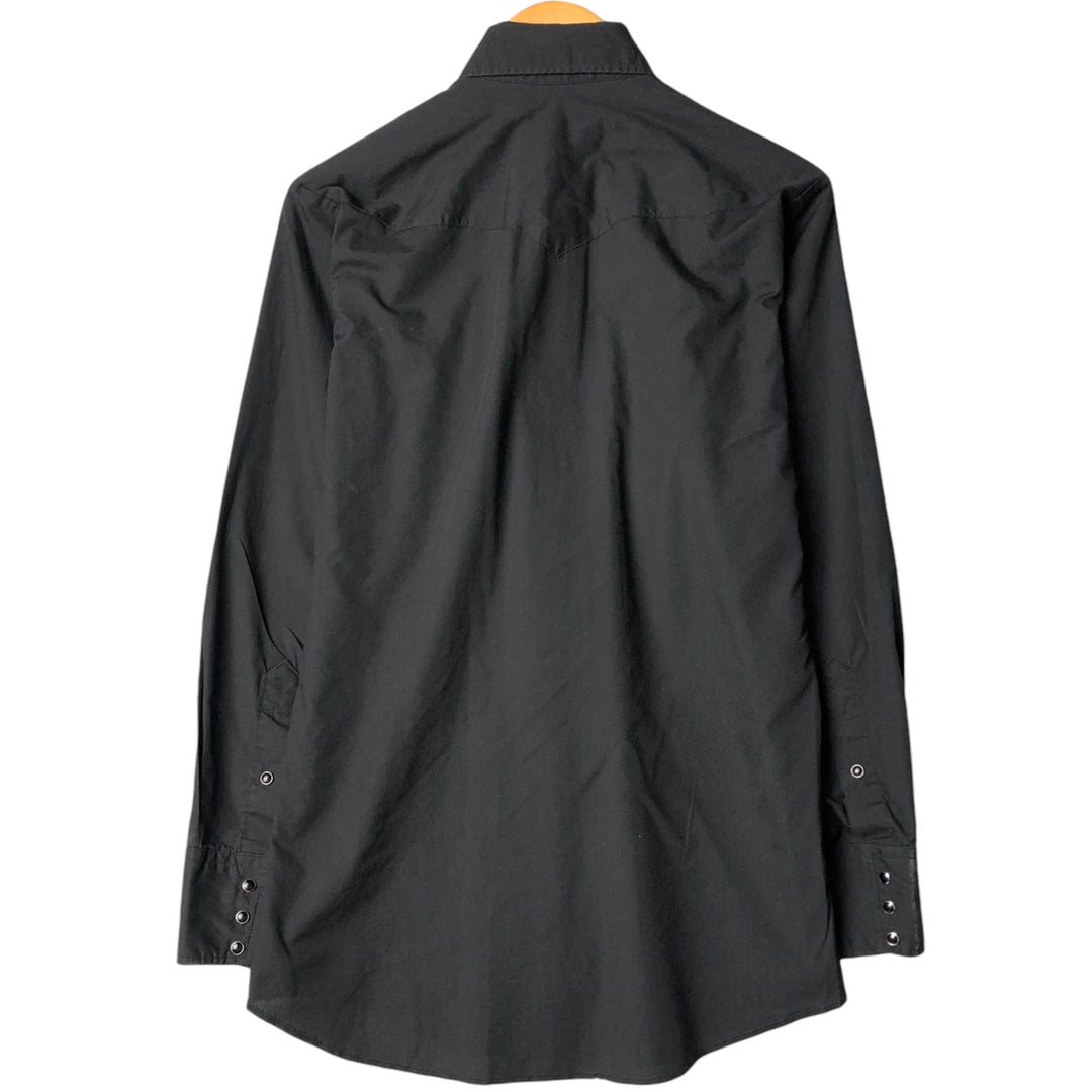 Vintage 1980'S Panhandle Slim Long Sleeve Western Shirt, Men's Size Medium unclear black type Vintage Second Hand