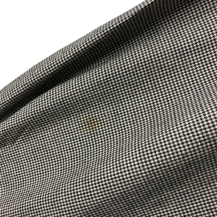 Ralph Lauren BLAKE Houndstooth Pattern Long Sleeve Button-Down Shirt, Men's Size XL cotton black type Vintage Second Hand