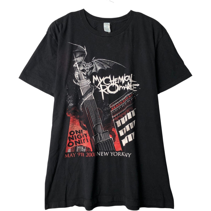 MY CHEMICAL ROMANCE Band T-Shirt, Made in USA, Men's Size XL cotton black type Vintage Second Hand