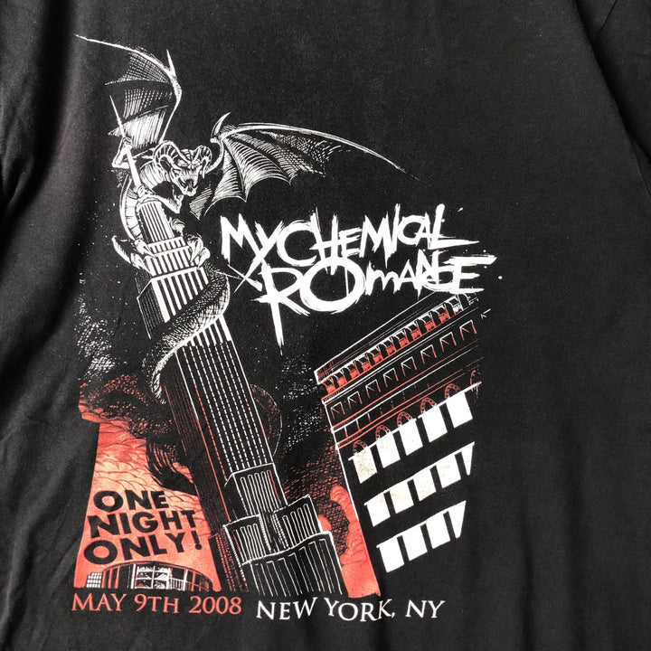 MY CHEMICAL ROMANCE Band T-Shirt, Made in USA, Men's Size XL cotton black type Vintage Second Hand