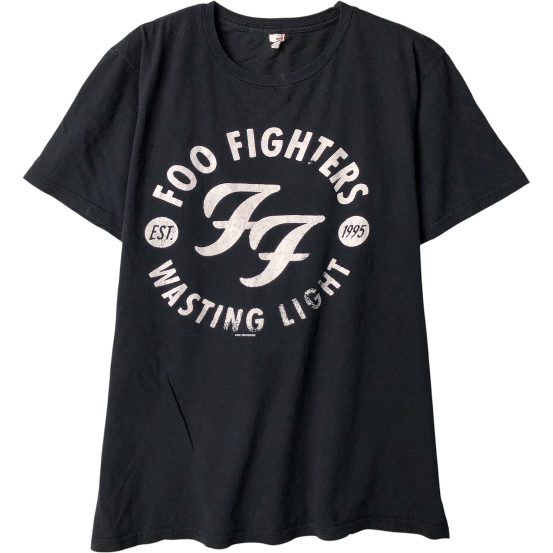 Anvil FOO FIGHTERS Band T-Shirt, Men's Size Small cotton black type Vintage Second Hand