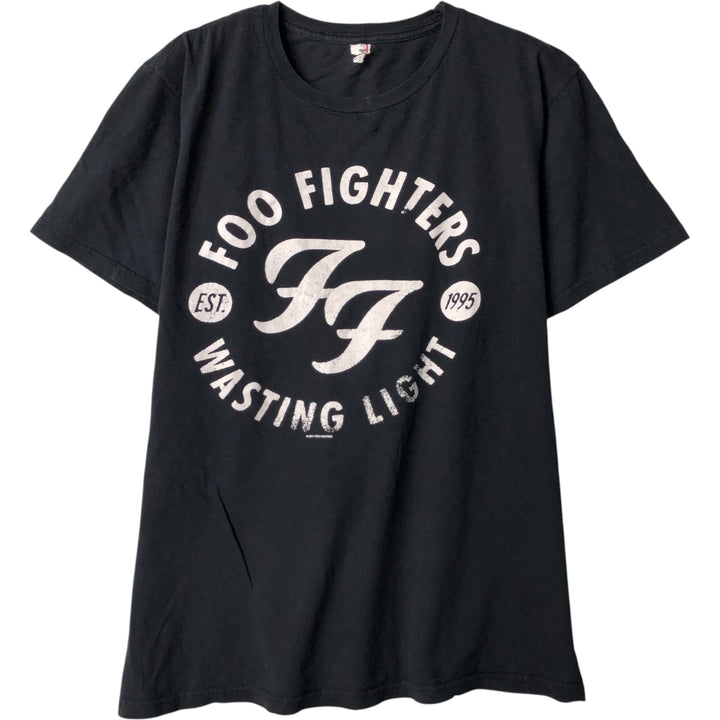 Anvil FOO FIGHTERS Band T-Shirt, Men's Size Small cotton black type Vintage Second Hand