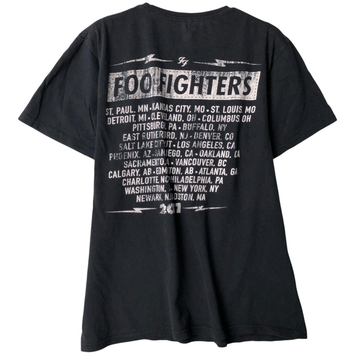 Anvil FOO FIGHTERS Band T-Shirt, Men's Size Small cotton black type Vintage Second Hand