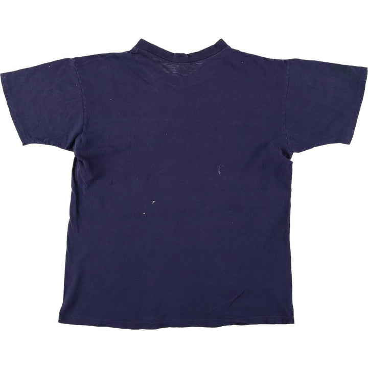 Vintage 1980'S ARTEX College T-Shirt, Made in USA, Men's Size L cotton navy blue type Vintage Second Hand