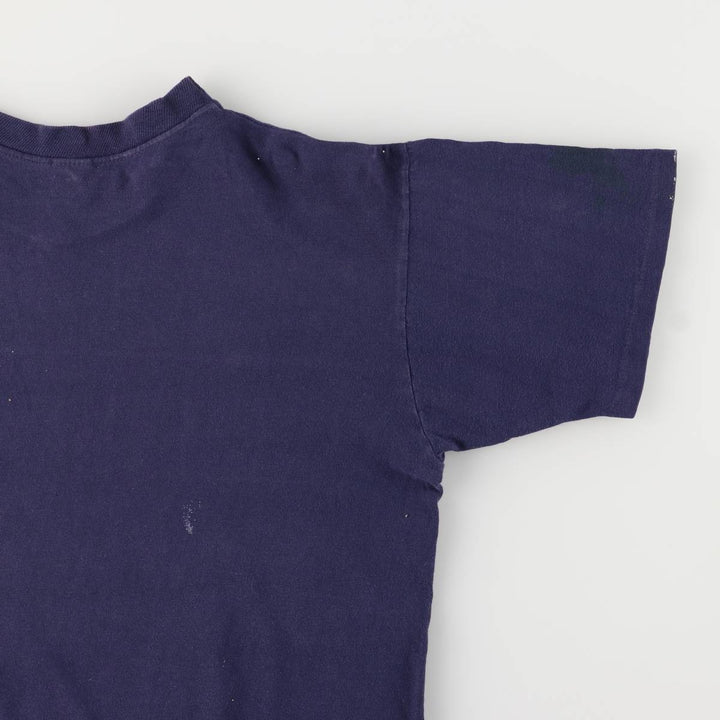 Vintage 1980'S ARTEX College T-Shirt, Made in USA, Men's Size L cotton navy blue type Vintage Second Hand