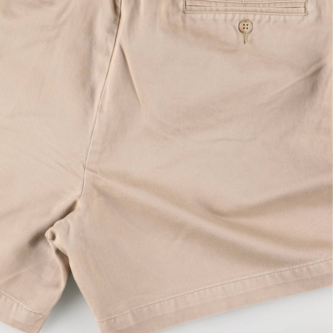 Ralph Lauren Polo Ralph Lauren Two-pleat Chino Shorts, Men's Size W31 cotton Beige type Vintage Second Hand