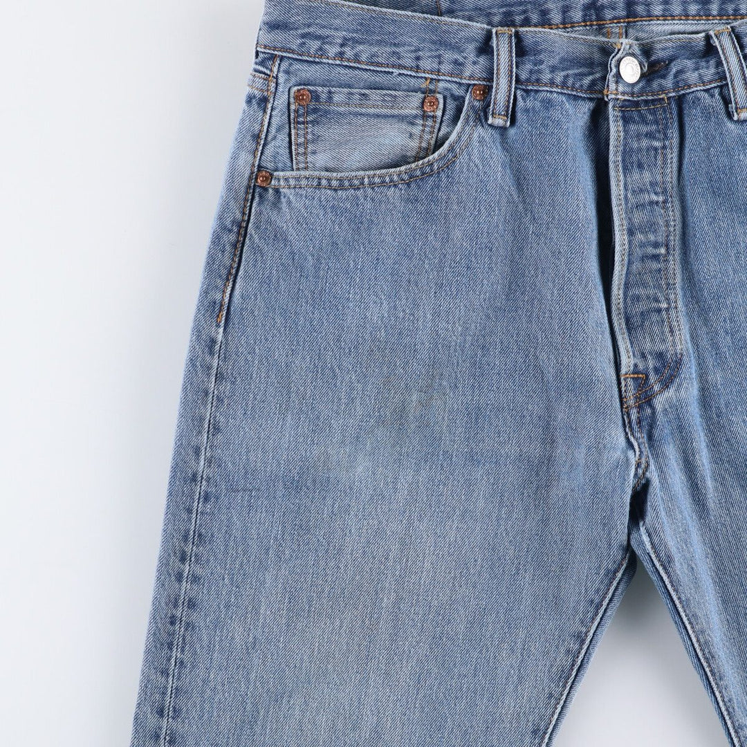 Levi's 501 straight denim pants for men, size W35 cotton blue type Vintage Second Hand