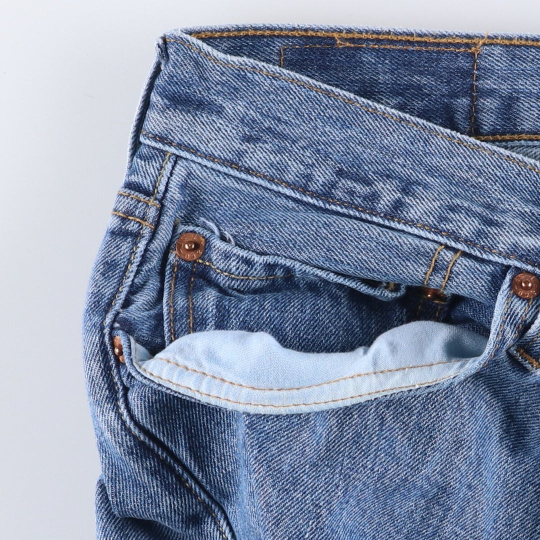 Levi's 501 straight denim pants for men, size W35 cotton blue type Vintage Second Hand