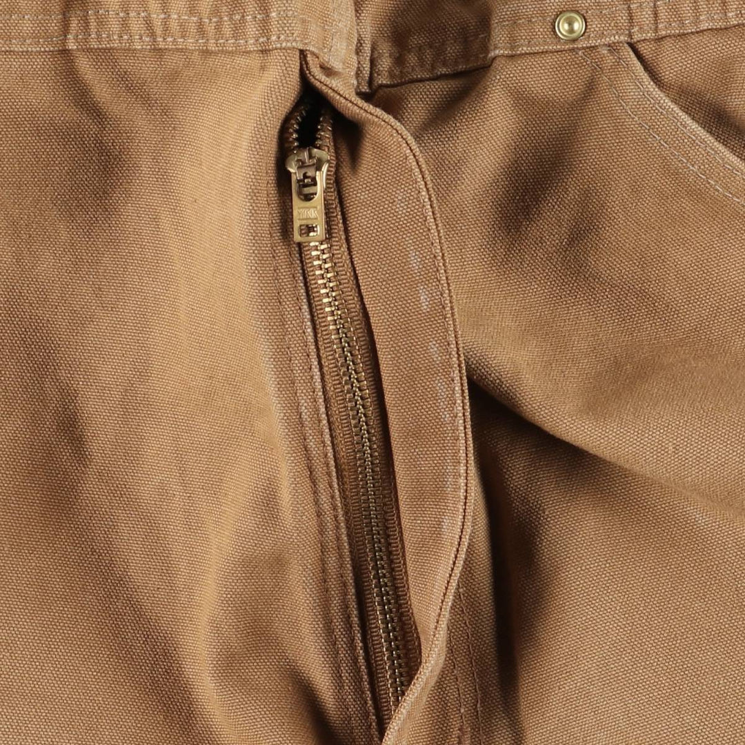 2000'S Carhartt Double Knee Duck Overalls, Made in Mexico, Men's Size W35 cotton brown type Vintage Second Hand