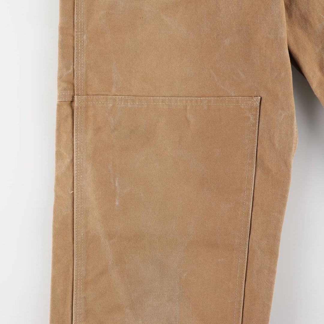2000'S Carhartt Double Knee Duck Overalls, Made in Mexico, Men's Size W35 cotton brown type Vintage Second Hand