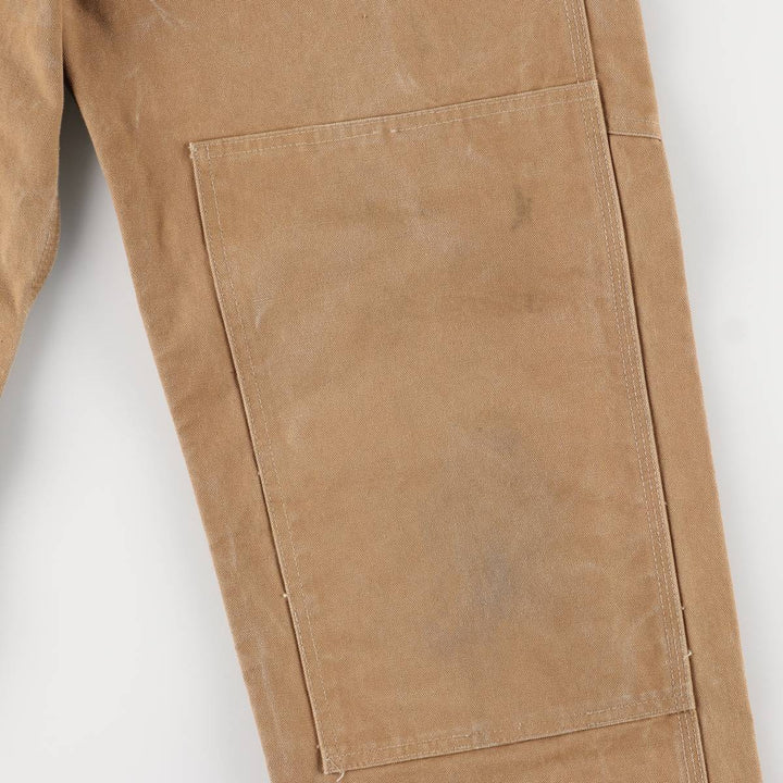 2000'S Carhartt Double Knee Duck Overalls, Made in Mexico, Men's Size W35 cotton brown type Vintage Second Hand